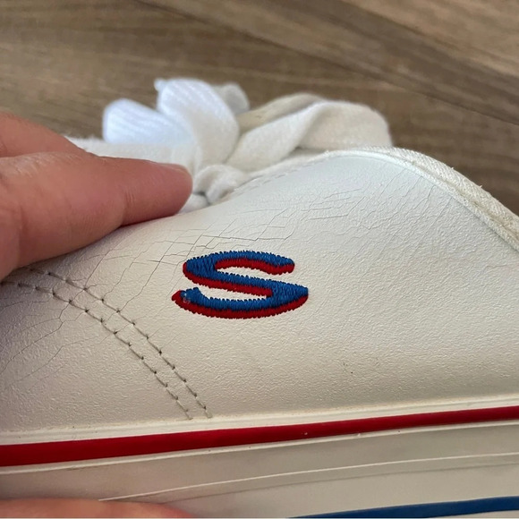 VTG Y2K Skechers Somethin Else Platform Mules Slip On USA FLAG RARE size 8.5 - Picture 4 of 9